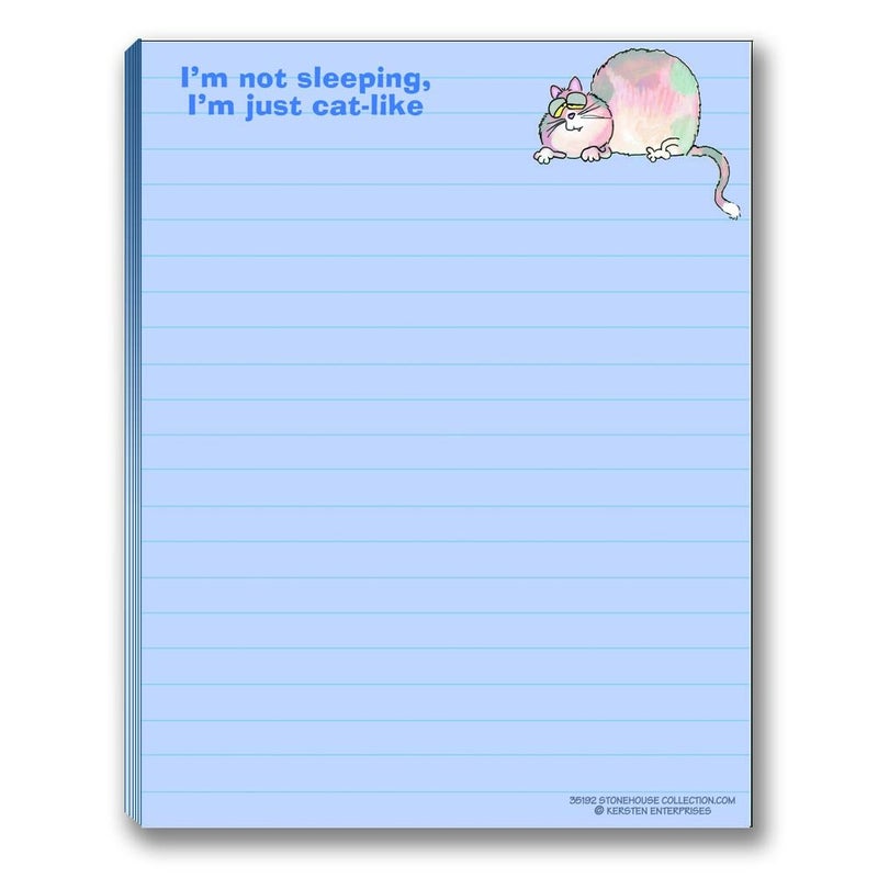 Stonehouse Collection Funny Cat Theme Pads - Assortment #2-4 Assorted Kitty Note Pads - Cat Gifts for cat Lovers - Image 2